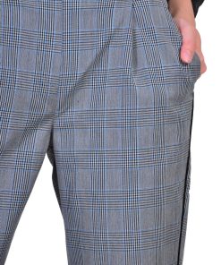 Pantalon 3/4 de dama, gri-bleu