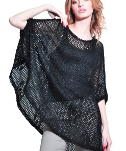 Bluza asimetrica de dama, negru