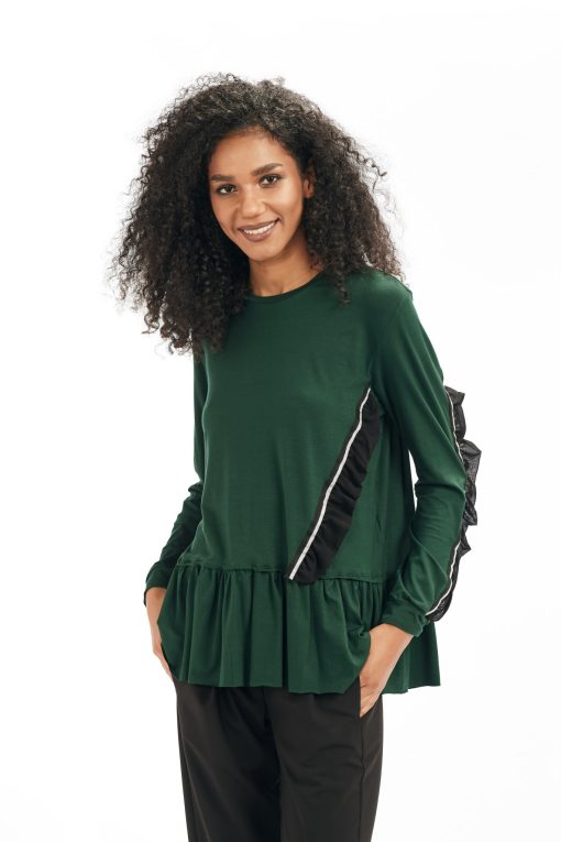 Bluza dama verde inchis