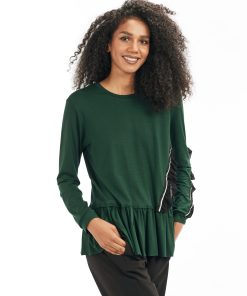 Bluza dama verde inchis