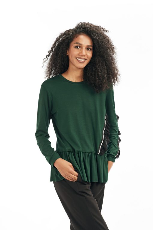 Bluza dama verde inchis