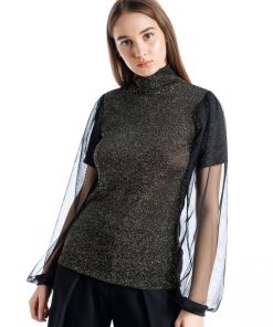 Bluza lurex negru RVL