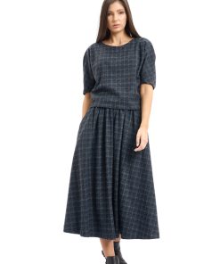 Bluza dama RVL, gri/bleu