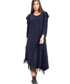 Rochie asimetrica bleumarin RVL