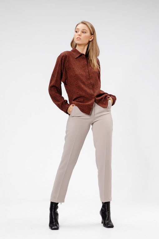 Pantalon elegant gri RVL