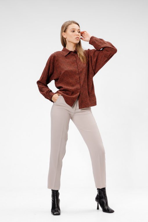 Pantalon elegant gri RVL