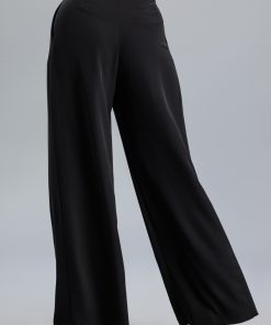 Pantalon negru, cu pliu RVL