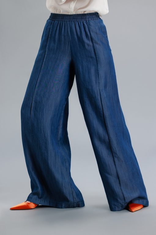 Pantalon larg din denim RVL