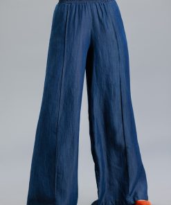 Pantalon larg din denim RVL