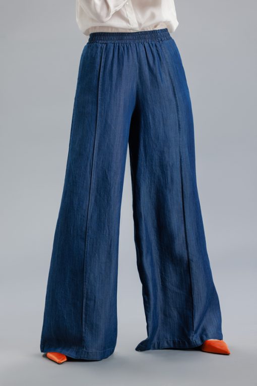 Pantalon larg din denim RVL