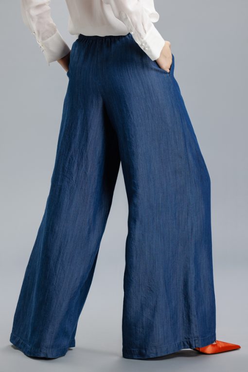 Pantalon larg din denim RVL