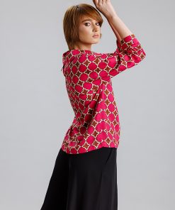 Bluza magenta cu guler RVL