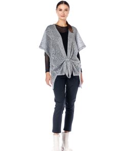 Cardigan gri, cu catarama RVL