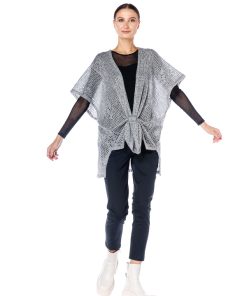 Cardigan gri, cu catarama RVL