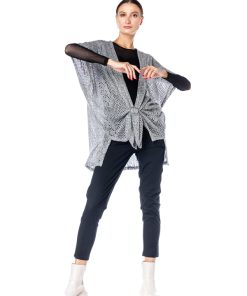 Cardigan gri, cu catarama RVL