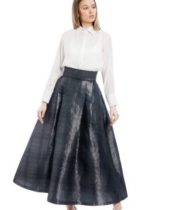 Bluza alba cu nasturi perla RVL