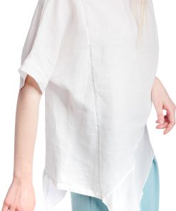 Bluza alba oversize din in RVL